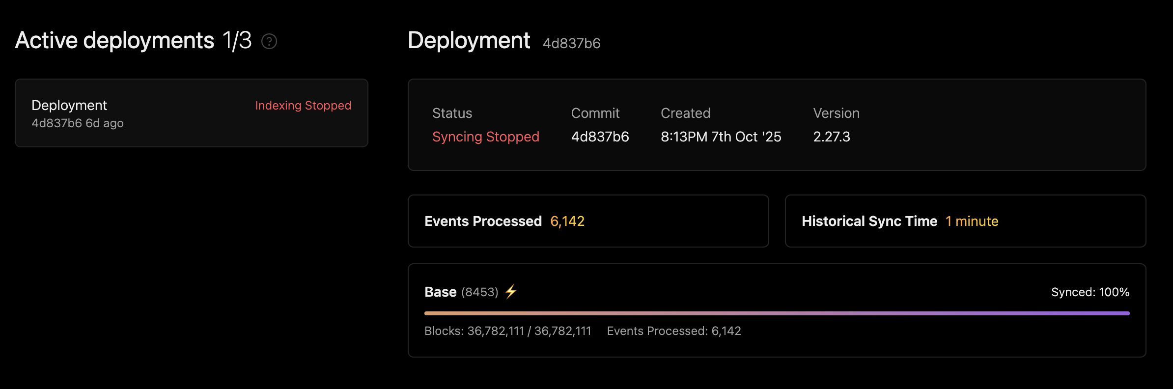 Dashboard Failures